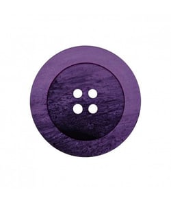 Carte de 4 boutons Fantaisies Rond Violet 4 trous 15mm - Union Knopf Violet