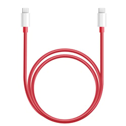 Oneplus Câble USB-C vers USB-C Charge Rapide SuperVOOC 12A 1m Officiel Rouge