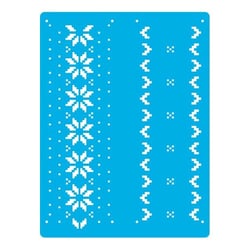 Pochoir plastique souple réutilisable 18,5 x 14,5 cm Fabrika Decoru DECORATION NOEL 441