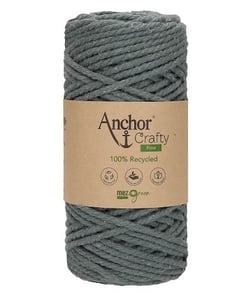 Corde de Coton Recyclé Macramé Anchor Crafty Fine - 250gr - Anchor 113 Vert (Verveine)