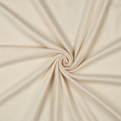 Tissu Jersey Coton côtelé uni Ecru