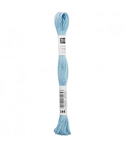 Fil à broder mouliné Uni - Rico Design 144 Bleu