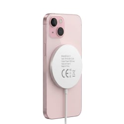 Mayaxess Chargeur Magsafe pour iPhone 15 Plus 15W Magnétique Blanc