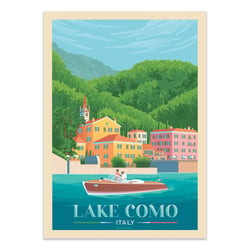 Affiche 50x70 cm - Lake Como - Olahoop Travel Posters