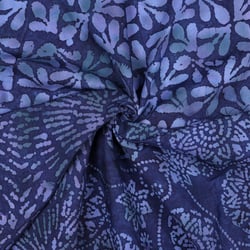 Tissu Batik de Viscose Motifs Ethniques parme sur fond Violet