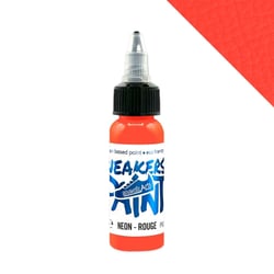 Peinture Textile & Cuir SneakArts - Fluorescente Neon Rouge 30mL - Chaussure, vêtement, sac