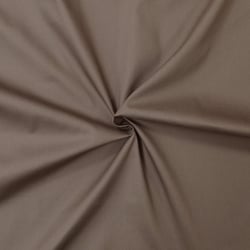Tissu popeline de coton Taupe - designers-factory (1m x 1m46)