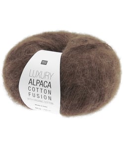 Coton bio à Tricoter & alpaga LUXURY ALPACA COTTON FUSION – Rico Design – La rencontre parfaite entre fraîcheur, douceur et luxe 03 Nougat
