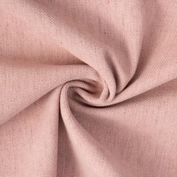 Tissu Lin d'ameublement toucher velours et envers antidérapant uni Bois de rose