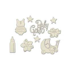 Clipboard, embellissement carton Fabrika Décoru BOHO BABY 816