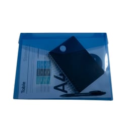 Sachet de 5 pochettes-enveloppes polypropylène - A4 - Couleurs assorties - x 10 - Exacompta