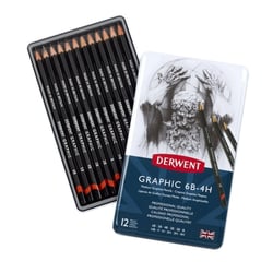 Derwent - Crayons Graphite Derwent Graphic Boite x12 mines moyennes