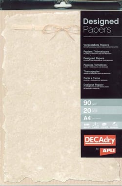 Papier thématique parchemin moderne 90 g 20 feuilles