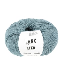 Pelote de laine et soie à tricoter Liza - Lang Yarns 88 Bleu