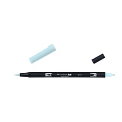 Lot de 6 feutres double pointe pinceau - TOMBOW - ABT Dual Brush Pen - Bleu ciel