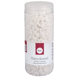 Cailloux naturels, blancs, 5-8mm, boîte 475ml