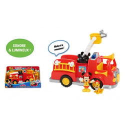 Mickey camion de pompier avec fonctions sonores et lumineuses - Giochi Preziosi