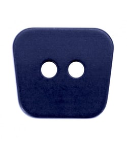 Carte de 2 boutons quadrilatère 2 trous 20mm - Prym Marine Bleu