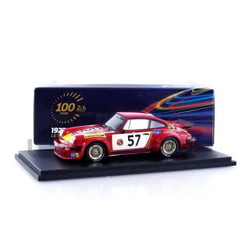 Voiture Miniature - SPARK - PORSCHE 934 - 1/43 - Le Mans 1976 - Rouge