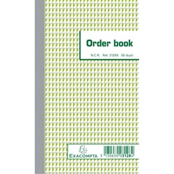 Orderbook ligné 17x10,5 cm 50 feuillets double autocopiant - x 10 - Exacompta