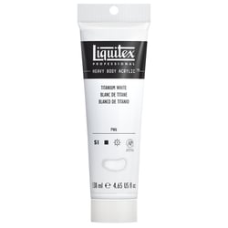 Peinture Acrylique en tube blanc de titane 138ml - Liquitex Heavy Body