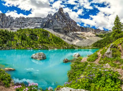 Puzzle 2000 pièces - Lac Sorapis, Dolomites, Italie - Castorland