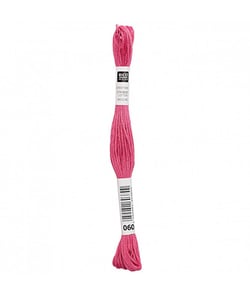 Fil à broder mouliné Uni - Rico Design 060 Rose