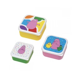 Set de 3 luch box Les barbapapa – Petit Jour – Jaune – Petit Jour