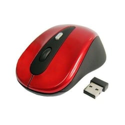 Souris Sans Fils Universelle Optique 2600 Dpi 2.4 Ghz USB Plug & Play Rouge Neuf YONIS