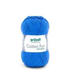 Fil à tricoter COTTON FUN - Gründl - certifié Oeko-Tex 10 Bleu