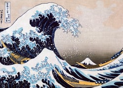 Puzzle 300 pièces - Grande Vague de Kanagawa - Lenticulaire 3D - Eurographics