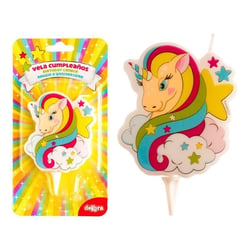Dekora - Bougie Licorne 7,5cm