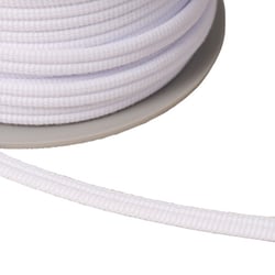 Double cordon 9mm blanc au mètre