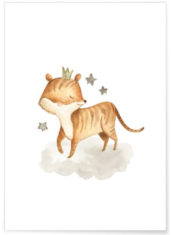 Poster Bébé Renard | A3 : 29,7x42cm
