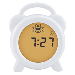 Alecto Réveil avec Veilleuse Sleep Trainer Pédagogique et Ludique Blanc