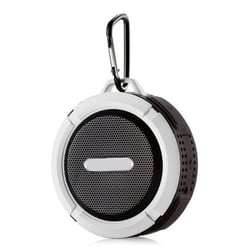 Enceinte Waterproof Bluetooth Portable IP65 Mains-Libres Son Haute Fidélité Blanc YONIS