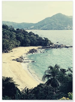 Poster nature Paysage Littoral | A3 : 29,7x42cm