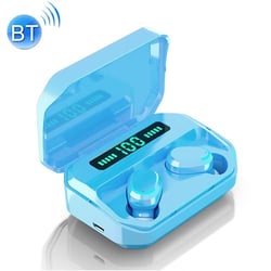 Écouteurs Bluetooth Sans Fil 5.0 Affichage Tactile Son Clair Longue Autonomie Bleu YONIS