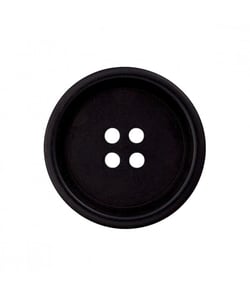 Carte de 3 boutons de chemise en Corozo 4 trous 20mm - Prym Noir