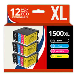 PGI-1500XL - Pack 12 cartouches compatibles Canon Maxify MB2150 MB2350 MB2750 - 123CONSOMMABLES