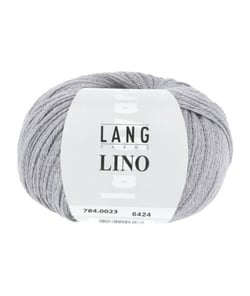 Pelote de lin à tricoter Lino - Lang Yarns 23 Gris