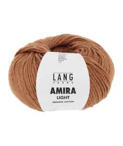 Pelote de coton AMIRA LIGHT - Lang Yarns 0075 Marron