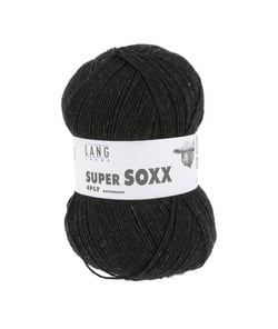 Pelote à tricoter SUPER SOXX 4 fils - 100 Gr - Lang Yarns - La laine à chaussettes incontournable 0070 gris