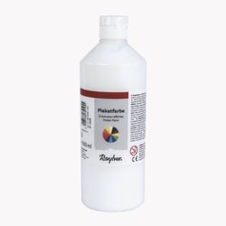 Encre pour affiches, Flacon 500 ml, blanc