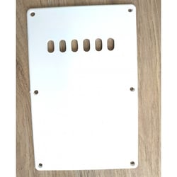 Plaque Tremolo Blanche 1 PLY, Backplate
