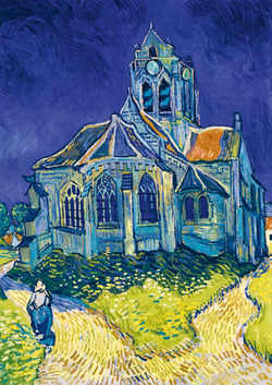 Puzzle 1000 pièces - Classiquecent Van Gogh - The Church in Auvers-sur-Oise, 1890 - Bluebird Puzzle