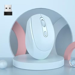 Souris Sans Fil 1600 DPI 4 Boutons Ergonomique Bleue 10m 3000FPS Bleu YONIS