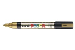 Lot de 6 Marqueurs pointe conique moyenne POSCA PC5M 1,8 - 2,5mm Or POSCA