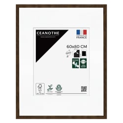 Cadre photo Wild ébène 60x80 cm avec passe-partout 40x50 cm