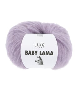 Pelote de laine BABY LAMA - Lang Yarns - Fil noble, moelleux et isolant thermique 0046 violet